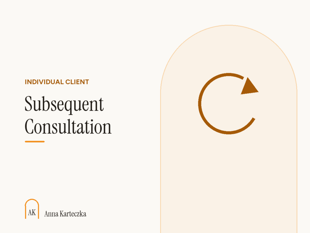Individual – Subsequent Consultation