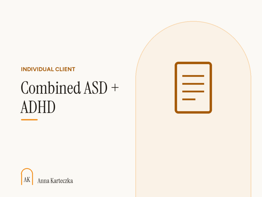 Individual – Combined ASD and ADHD Assessment